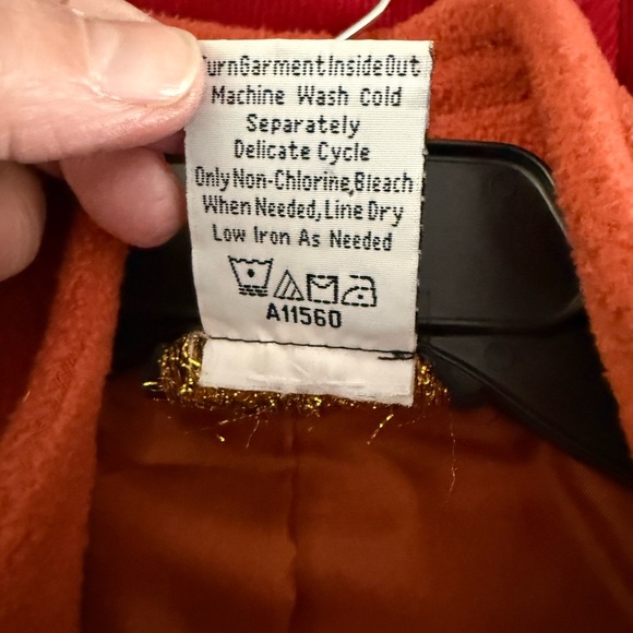 Bob Mackie Vibrant Orange Wearable Art Jacket - Picture 8 of 9